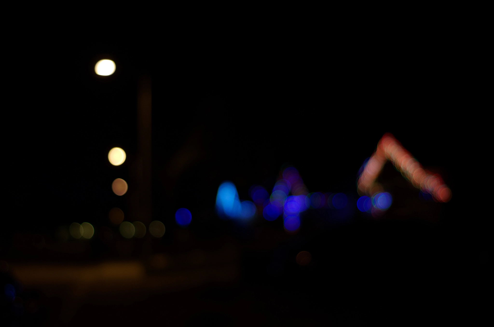 Pentax K-50 sample photo. Nigh lights around my neighborhood. photography