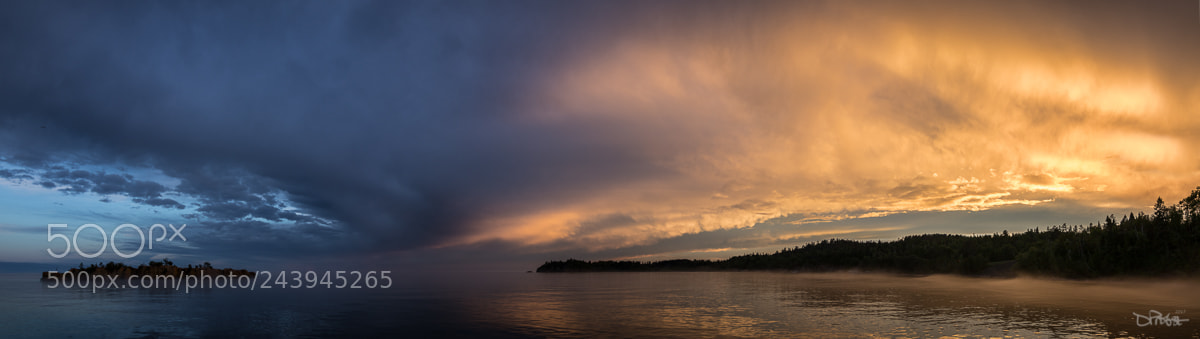 Canon EOS 7D Mark II sample photo. Blue to gold pano photography
