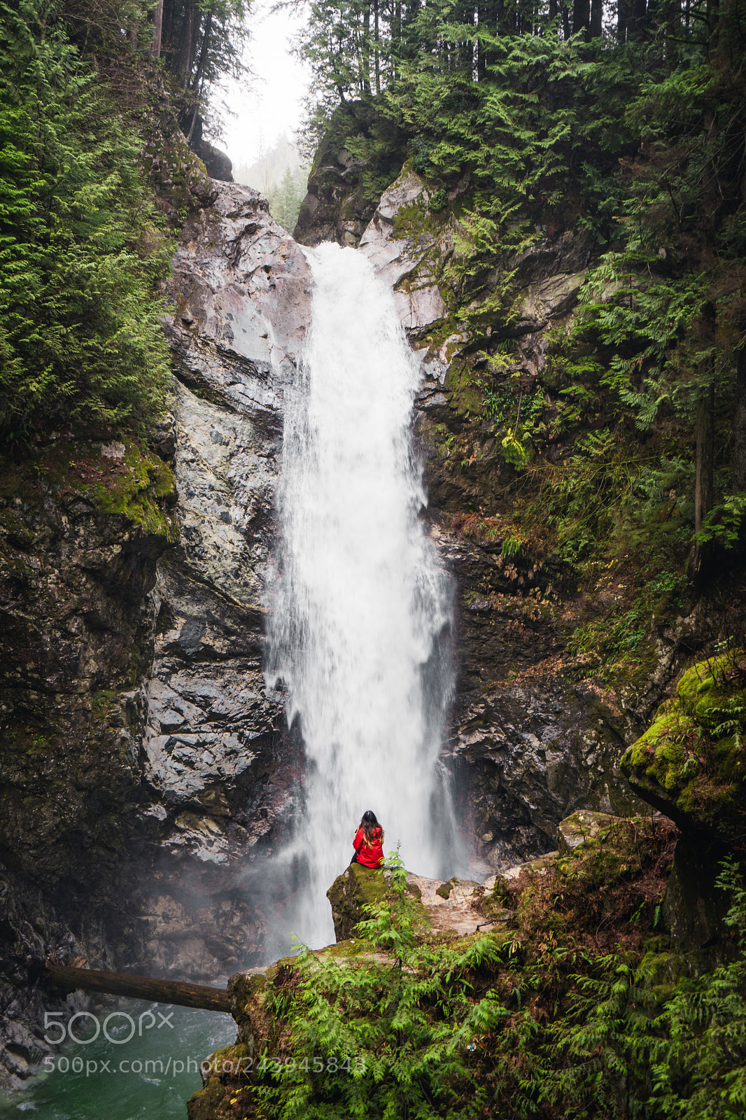 Sony a7 II sample photo. British columbia waterfall photography