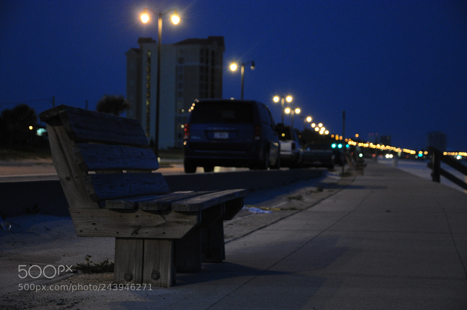 Nikon D90 sample photo. Beach walk bench photography