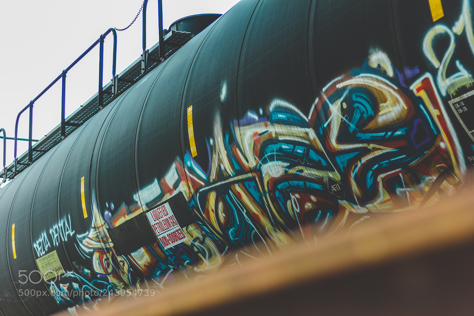 Canon EOS 60D sample photo. Train graffiti photography