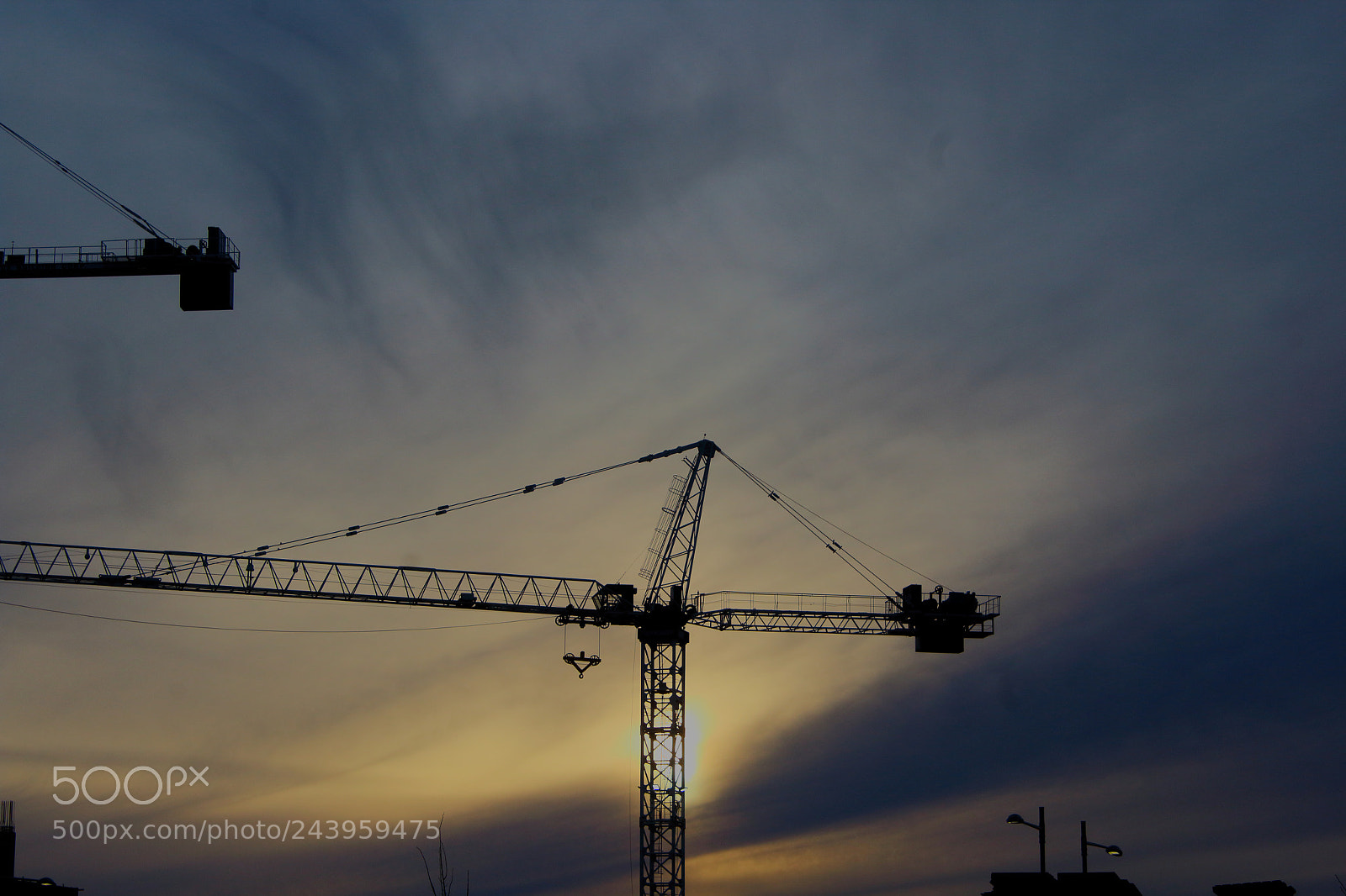 Canon EOS 1200D (EOS Rebel T5 / EOS Kiss X70 / EOS Hi) sample photo. Crane in sunset photography