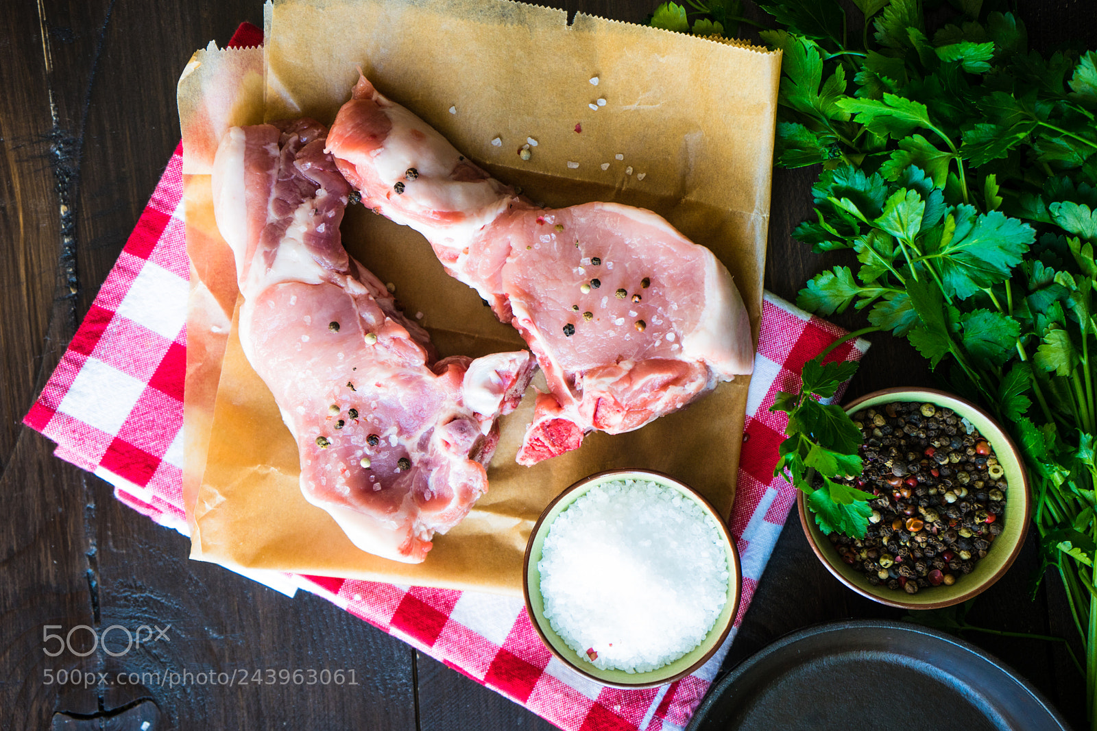 Sony a7 sample photo. Raw pork meat photography