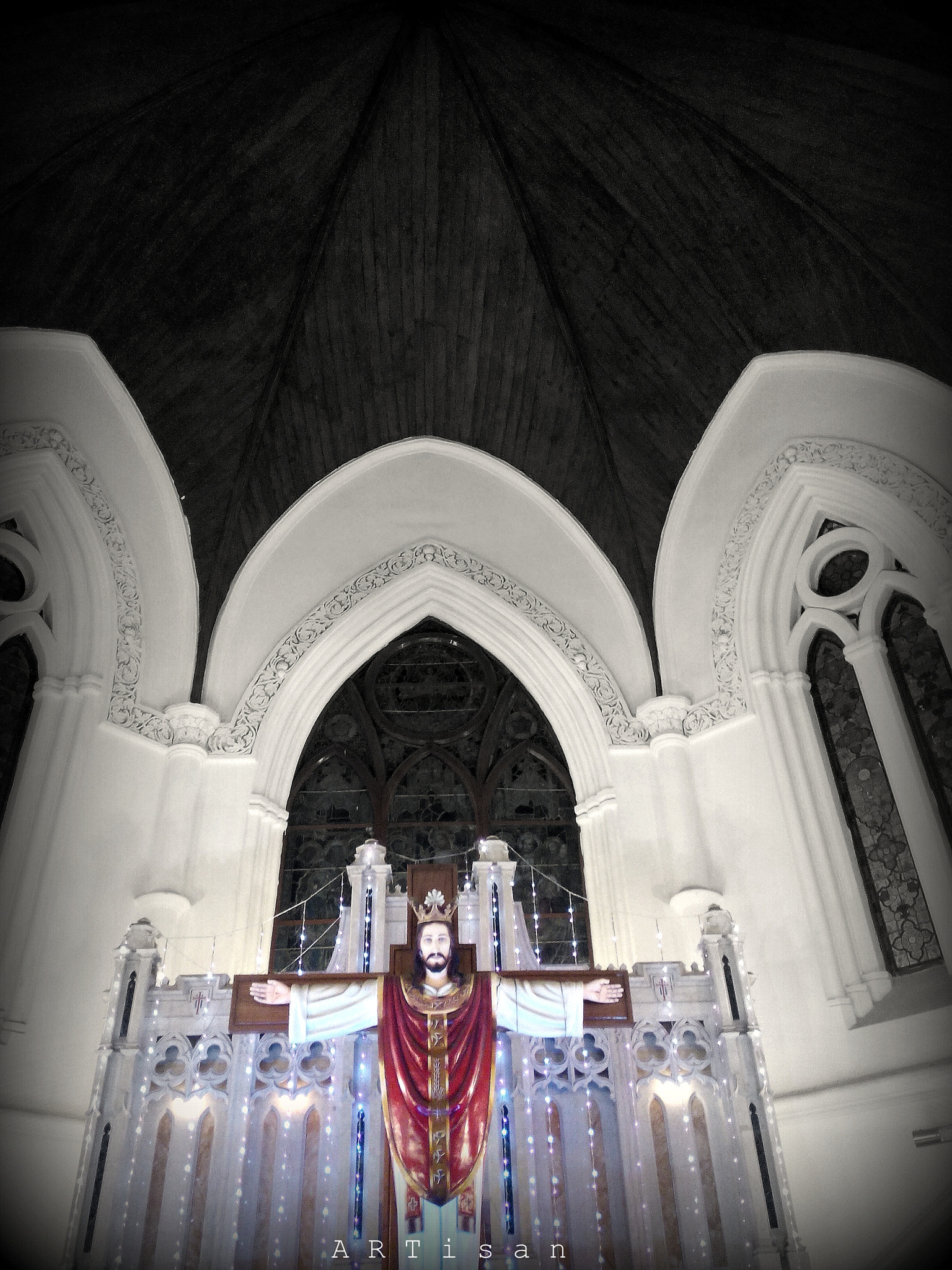 Micromax Canvas Spark sample photo. Inside church photography