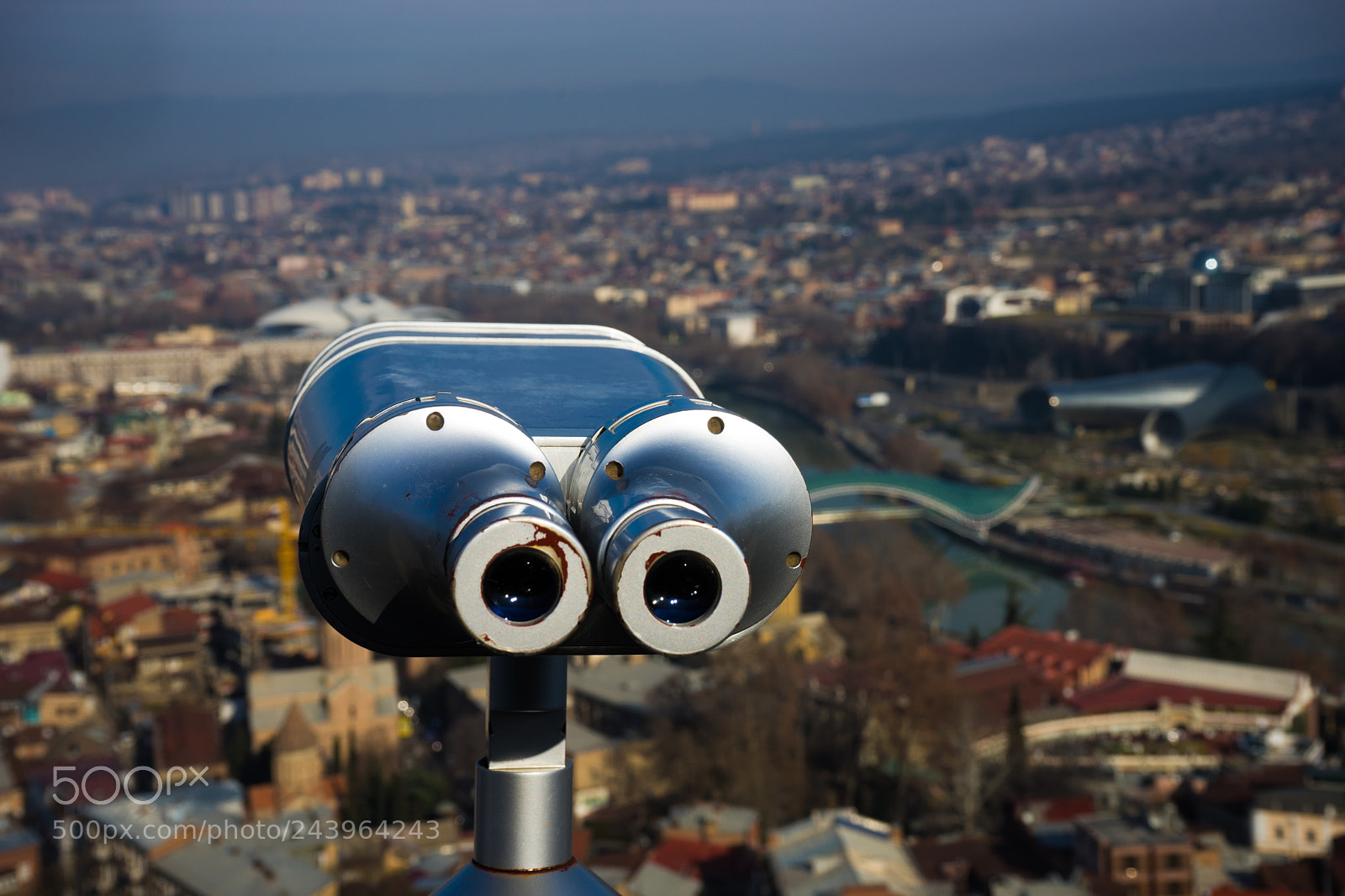 Sony a7 sample photo. Tbilisi's downtown in winter photography