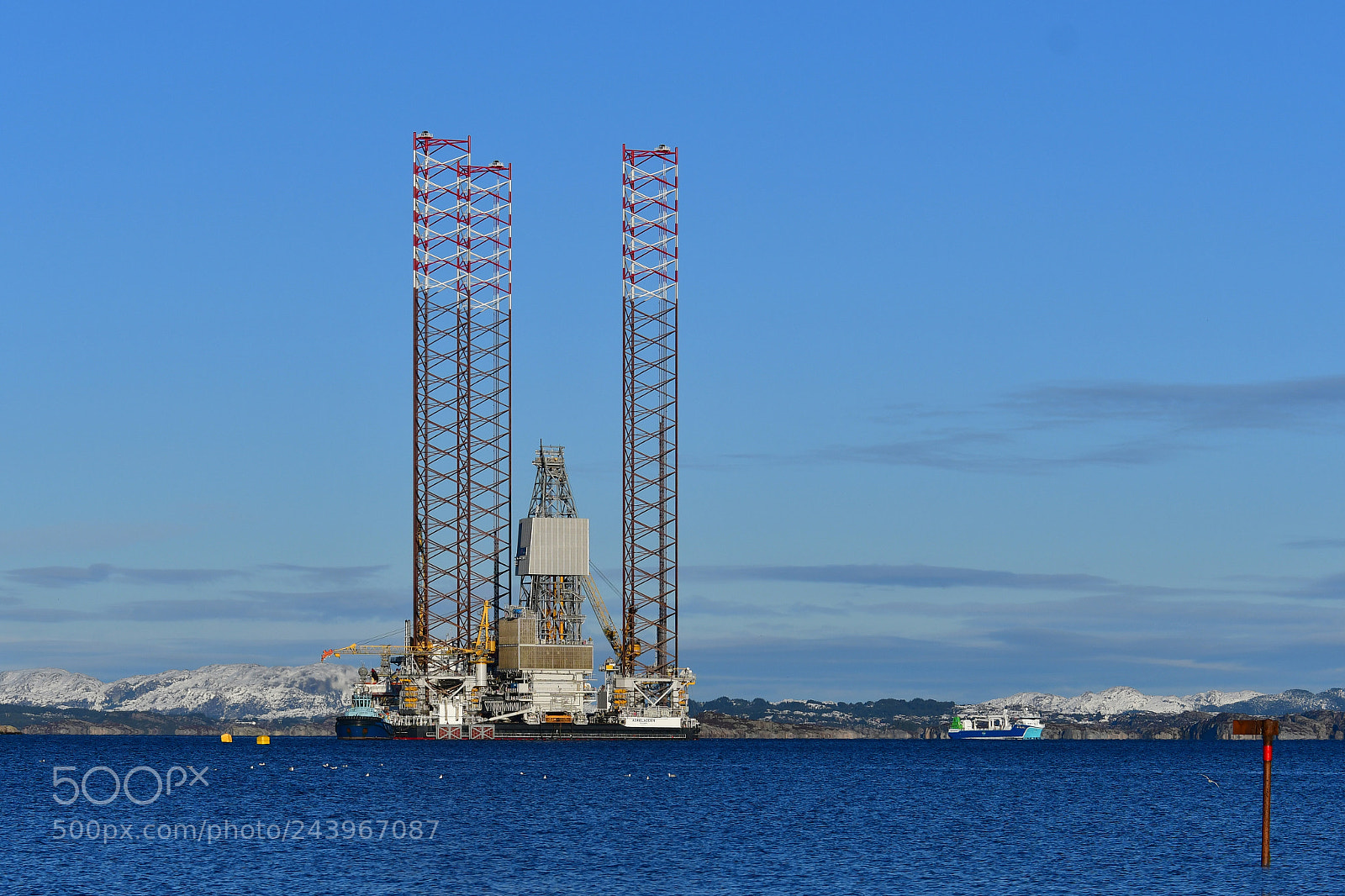Nikon D500 sample photo. Oilrig photography