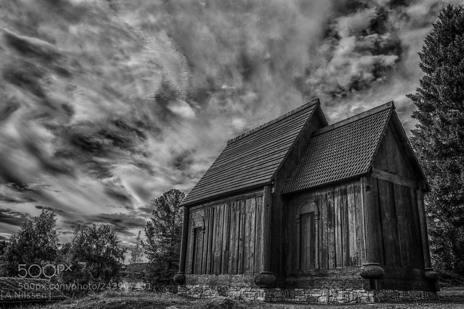 Nikon D7100 sample photo. Haltdalen stavkirke photography