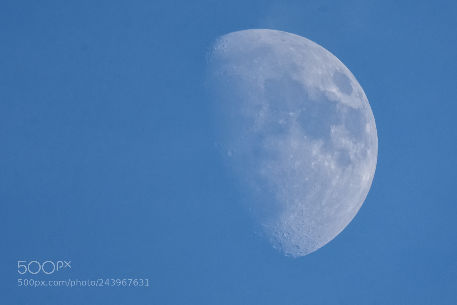 Nikon D7200 sample photo. Afternoon moon photography