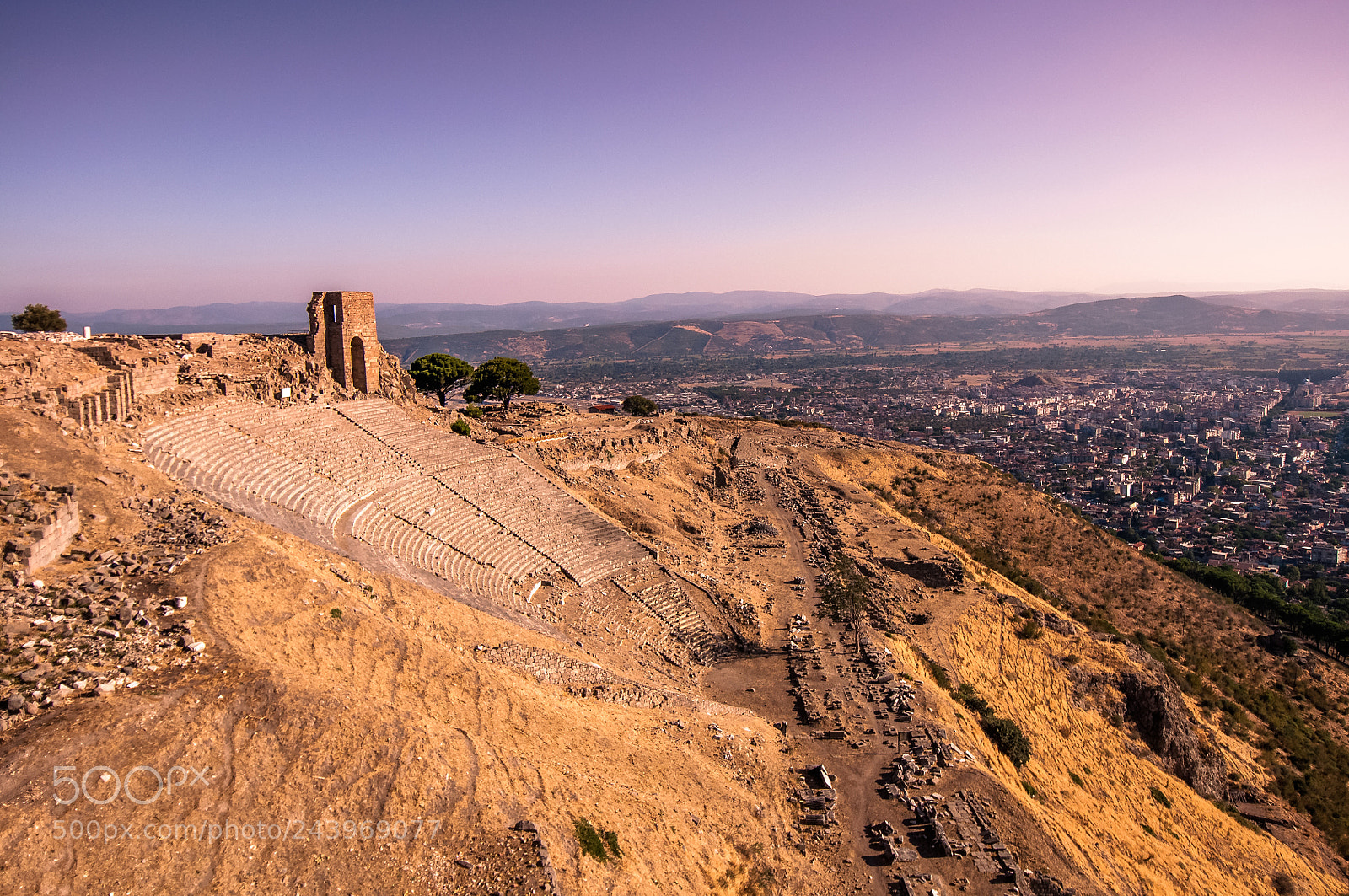 Nikon D90 sample photo. Pergamon acropolis theatre photography