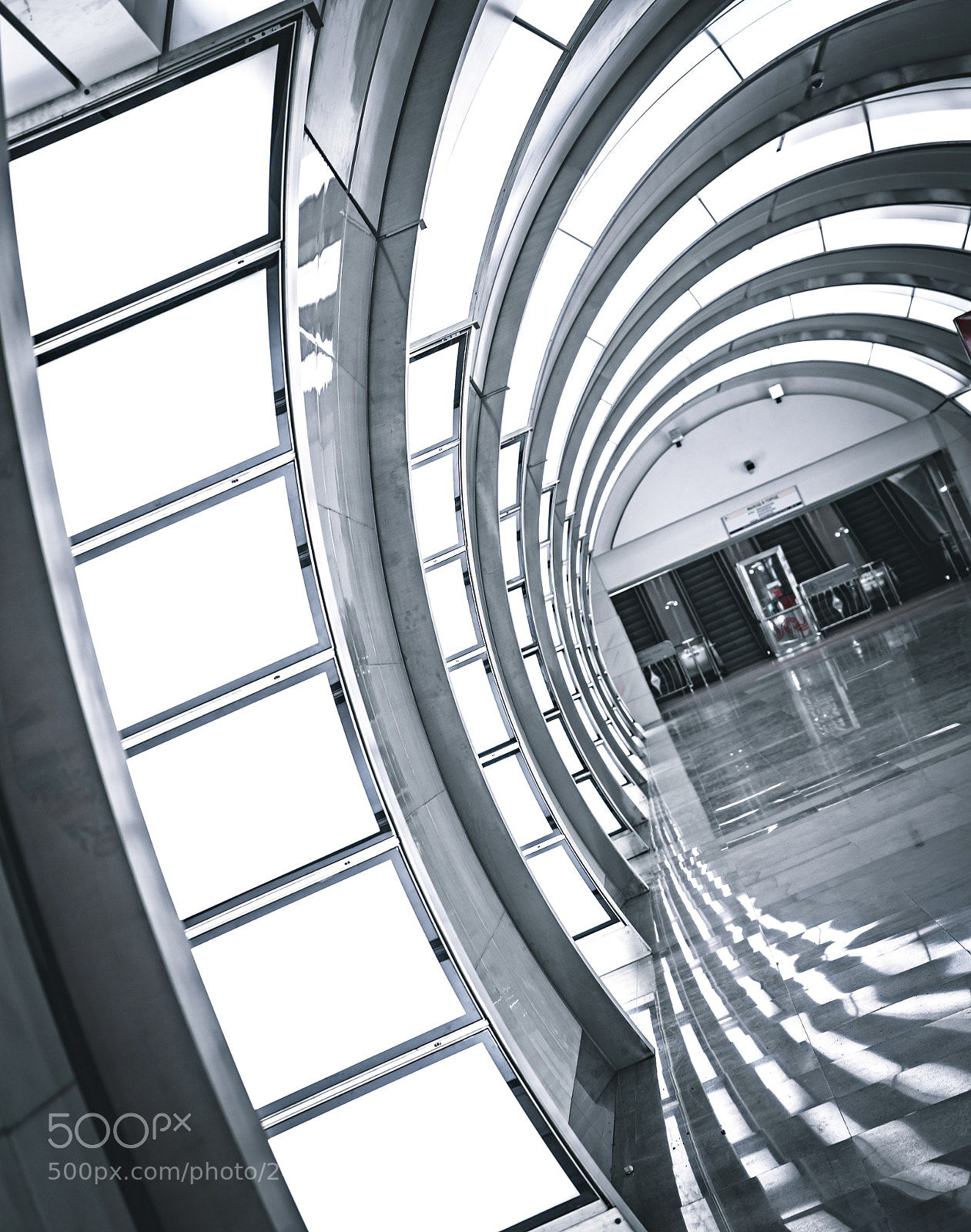 Sony a7 II sample photo. Modern subway station photography