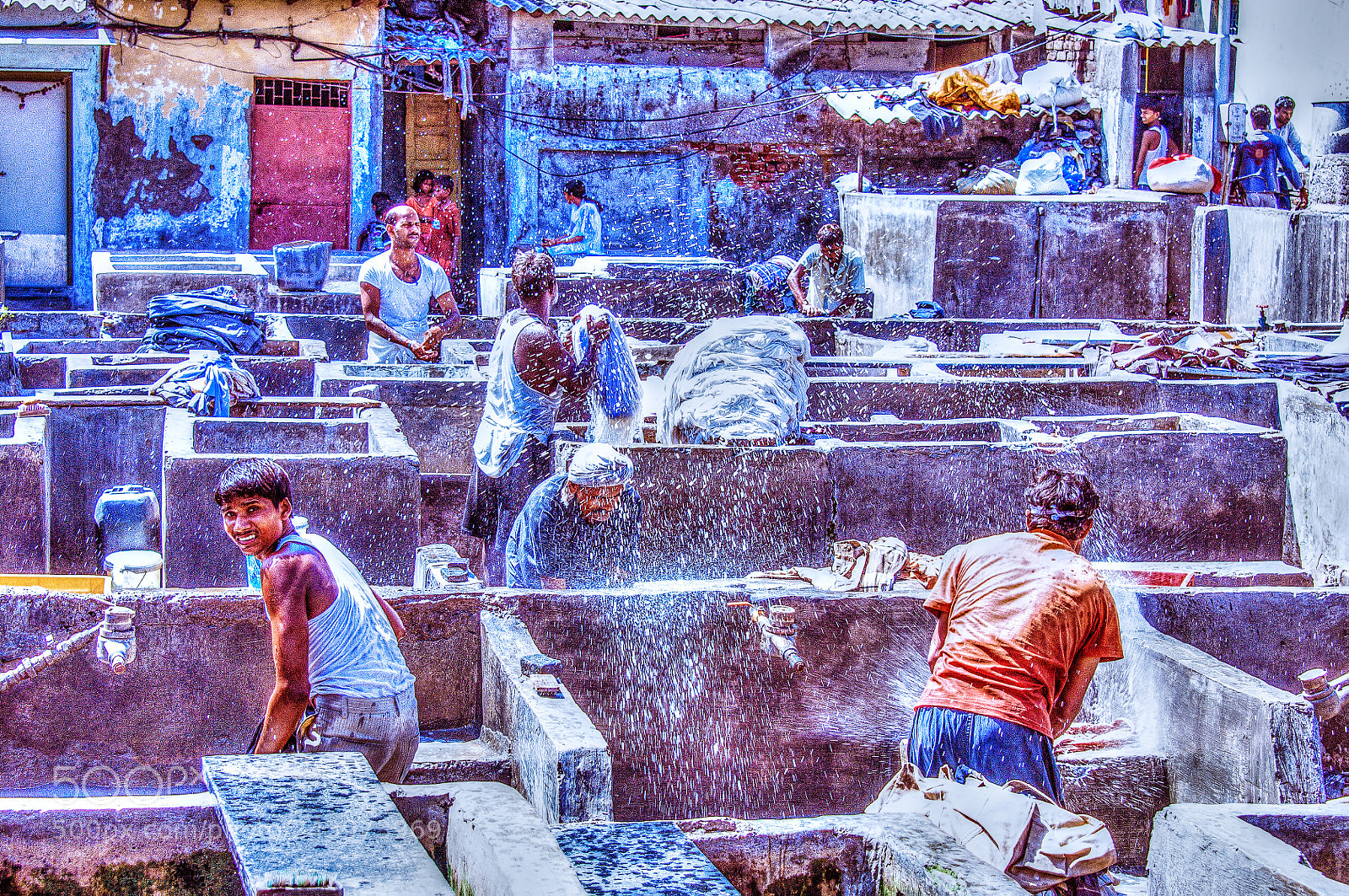 Nikon D90 sample photo. Dhobi ghat photography