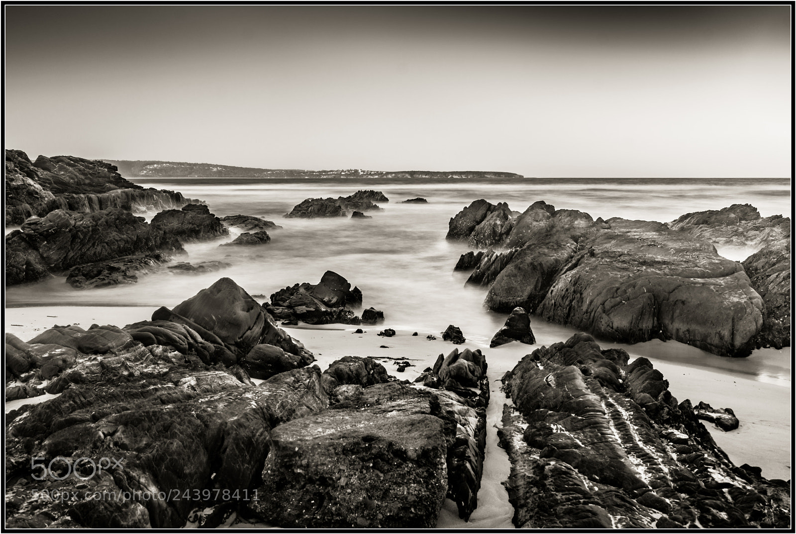 Nikon D7200 sample photo. Pambula beach b&w photography