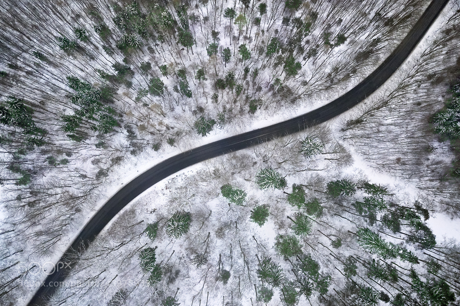 DJI FC220 sample photo. Winter aerial view of photography