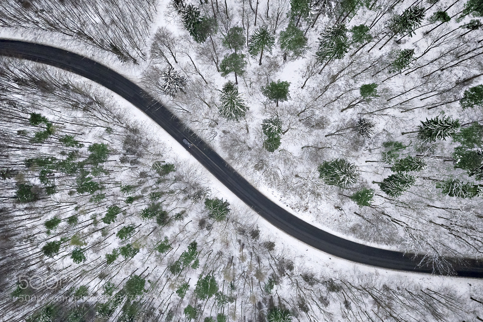 DJI FC220 sample photo. Winter aerial view of photography