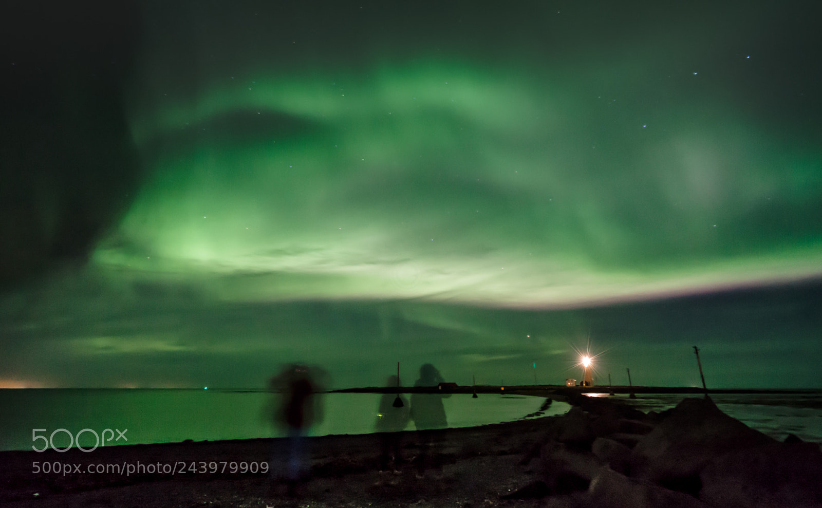 Sony a7R sample photo. Aurora and lighthouse 2 photography