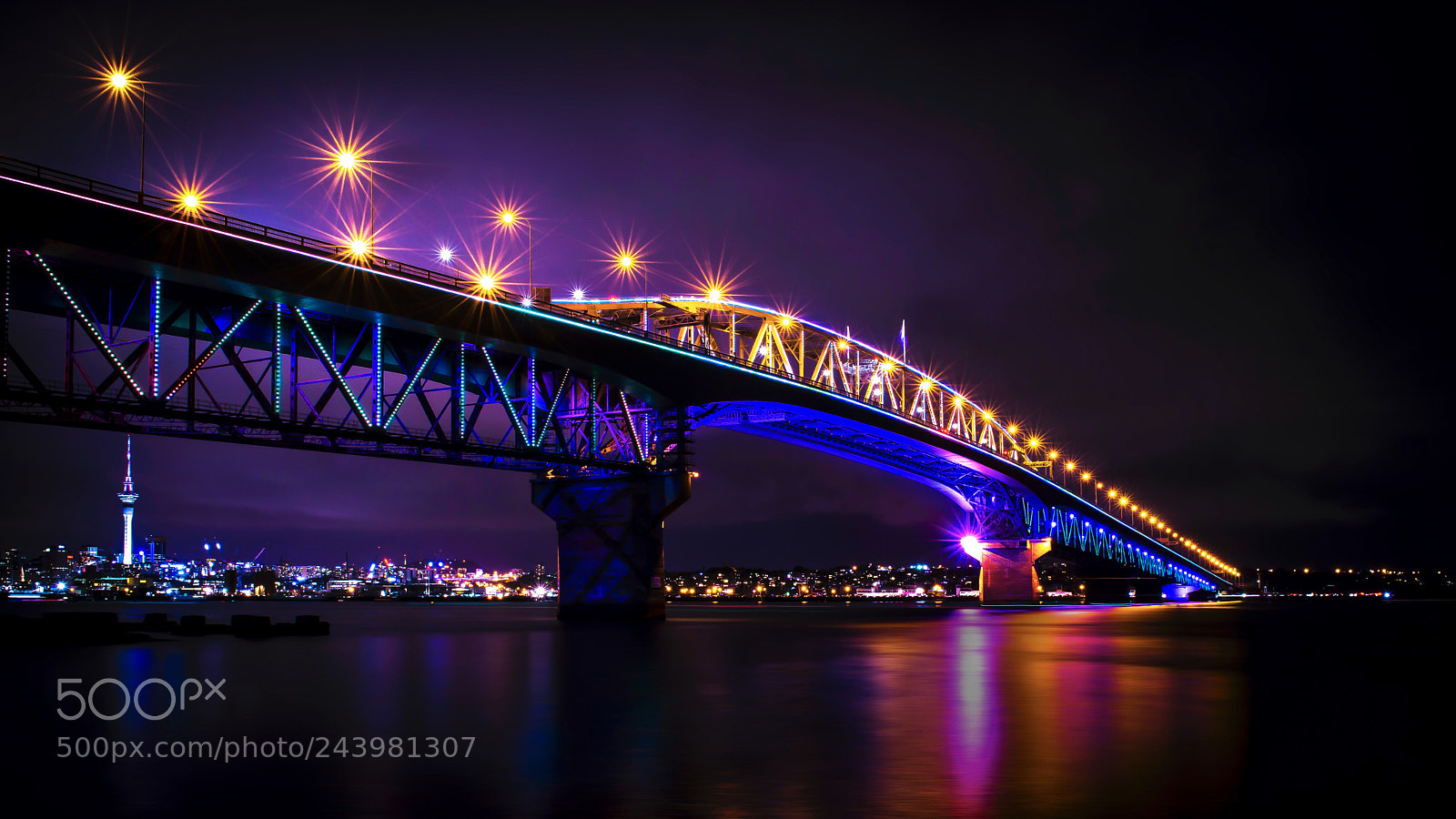 Nikon D800 sample photo. Auckland harbour bridge photography