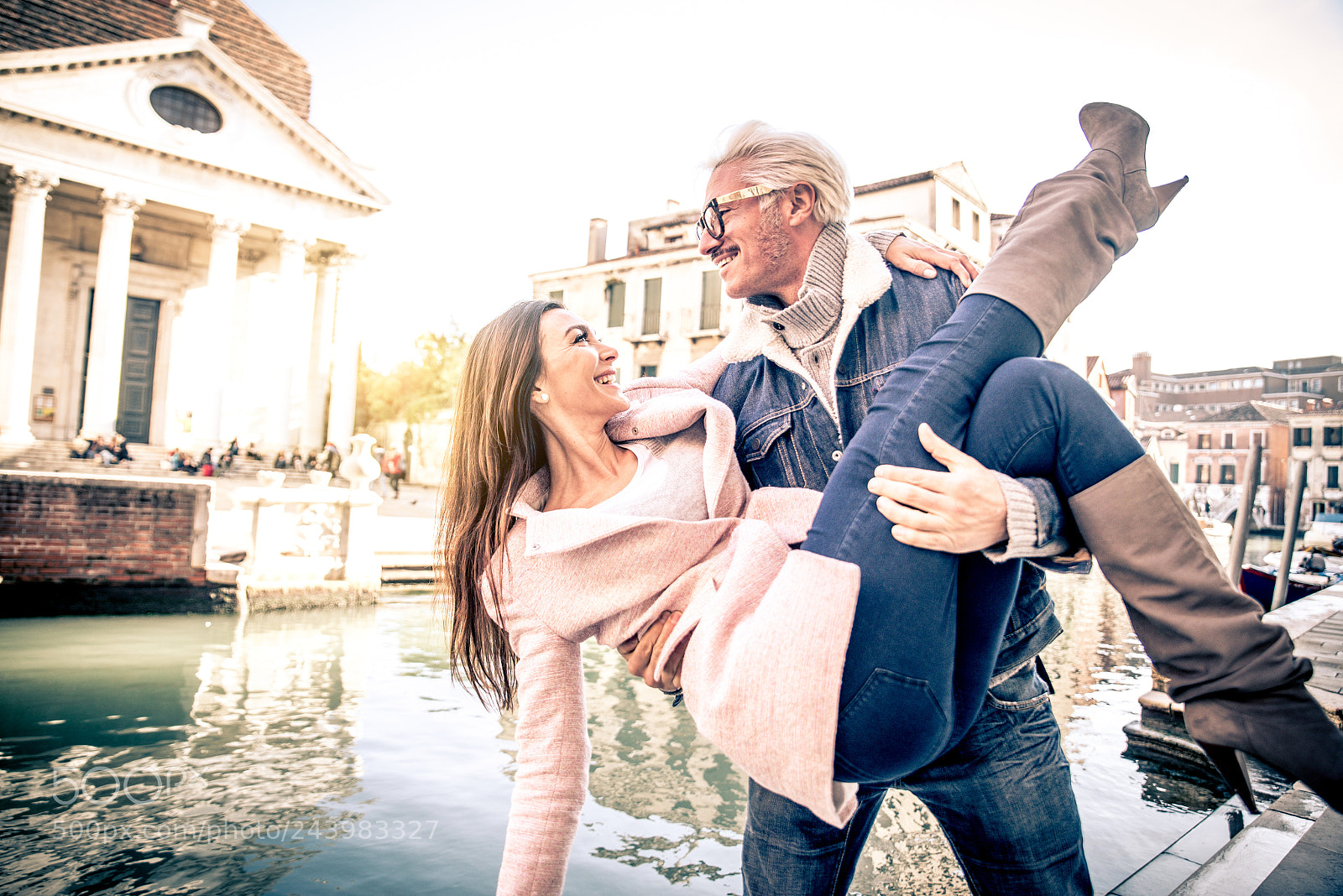 Nikon D610 sample photo. Couple in venice photography