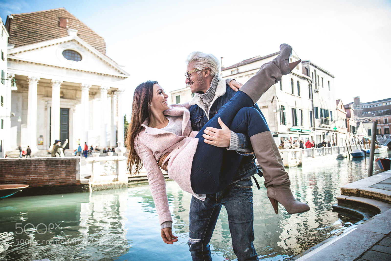 Nikon D610 sample photo. Couple in venice photography