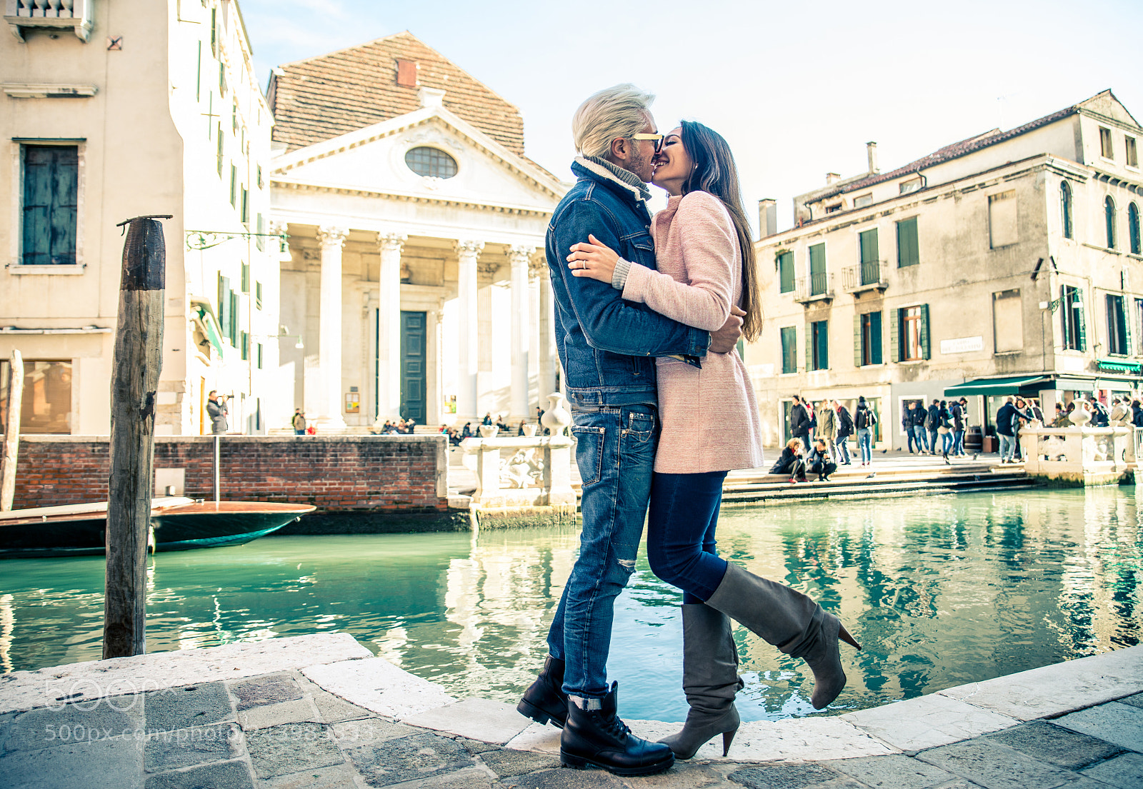 Nikon D610 sample photo. Couple in venice photography