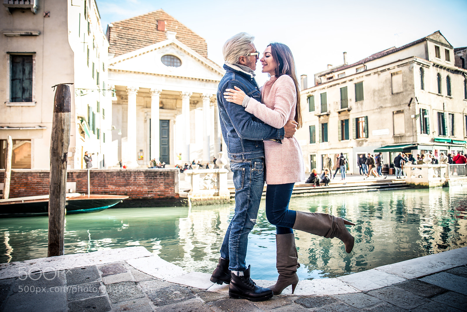Nikon D610 sample photo. Couple in venice photography