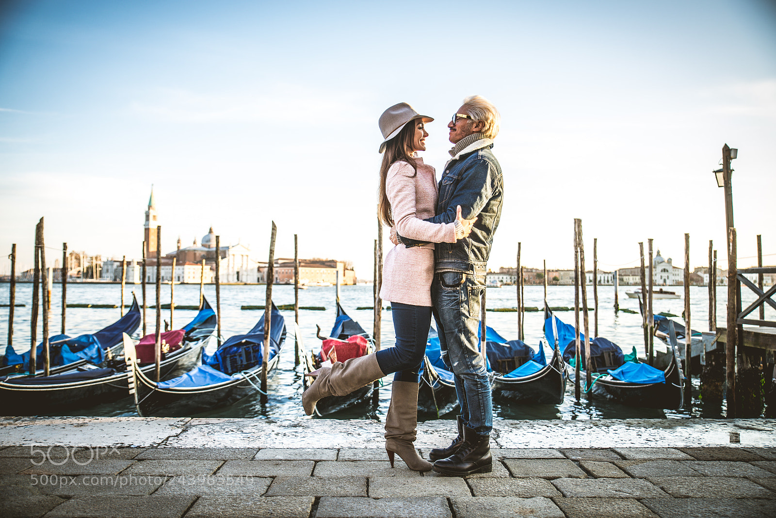 Nikon D610 sample photo. Couple in venice photography