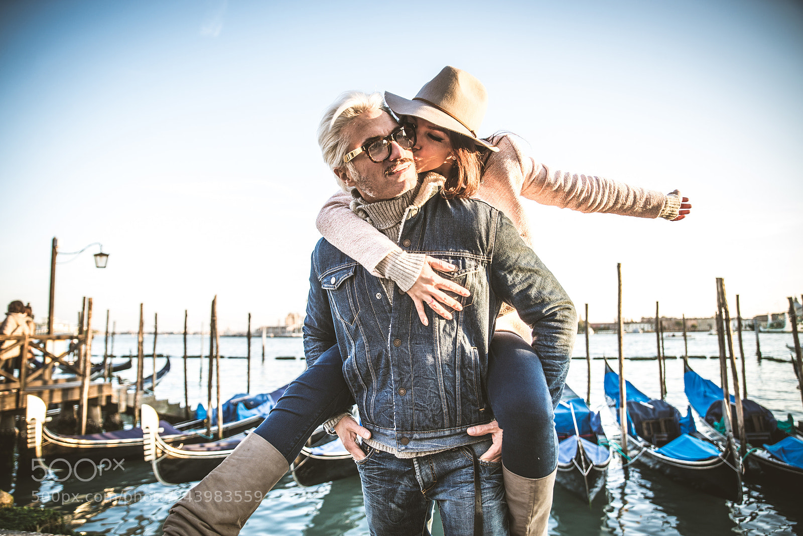 Nikon D610 sample photo. Couple in venice photography