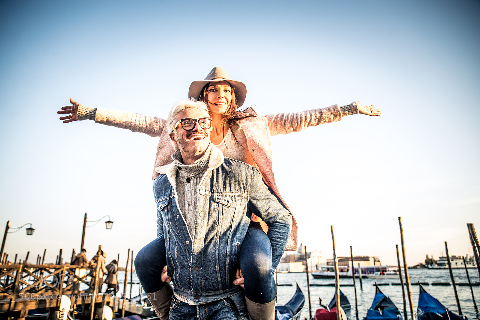 Nikon D610 sample photo. Couple in venice photography