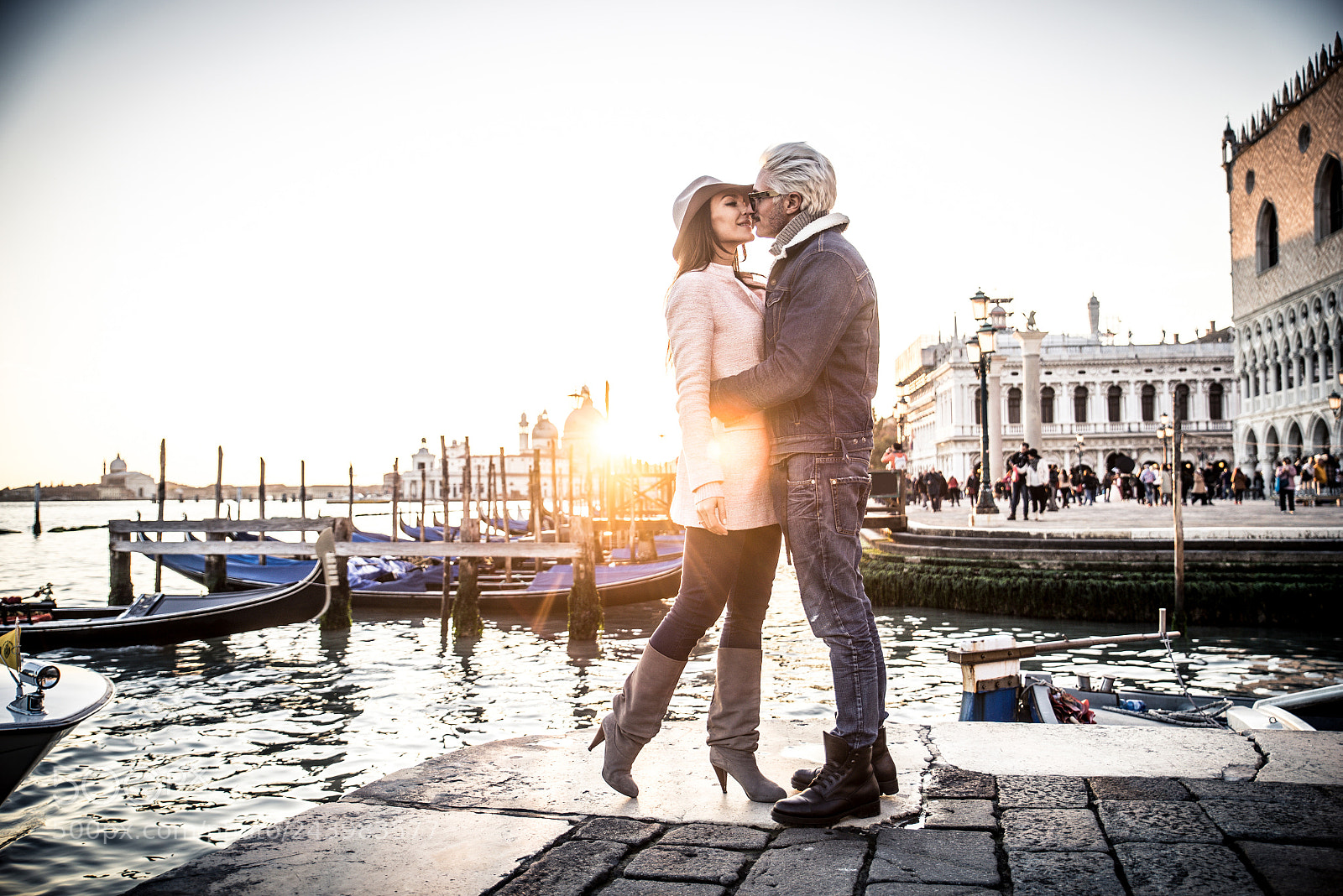 Nikon D610 sample photo. Couple in venice photography