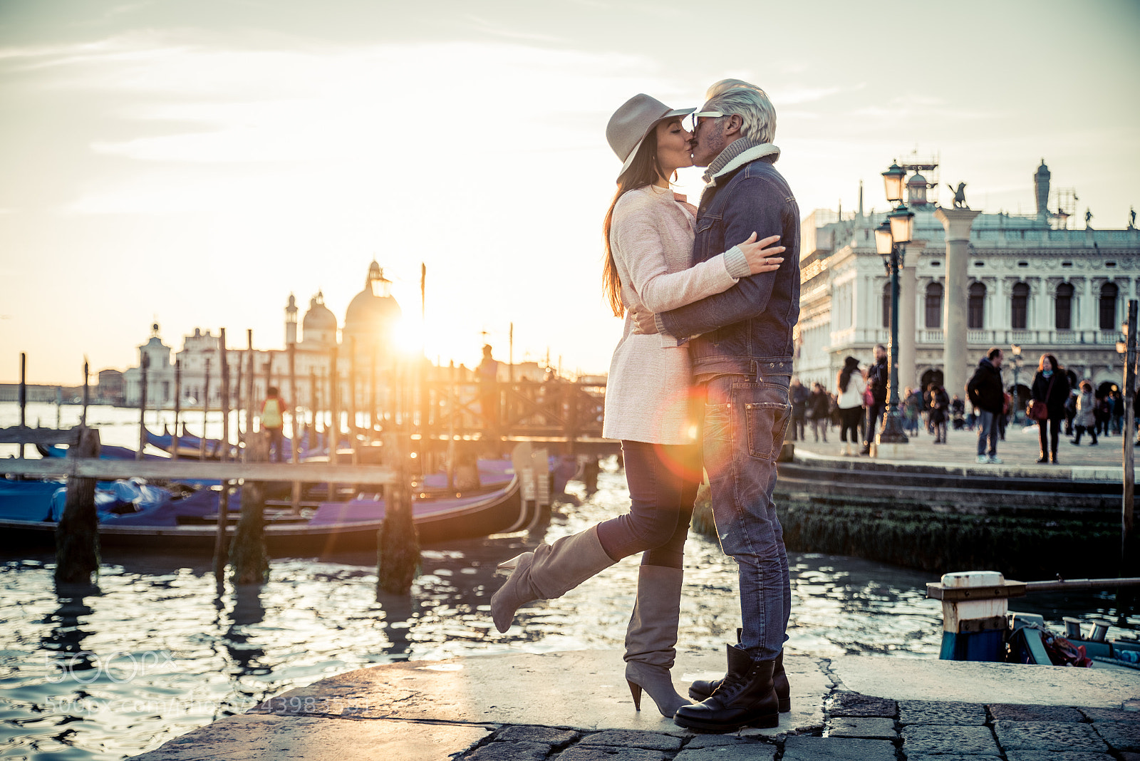 Nikon D610 sample photo. Couple in venice photography
