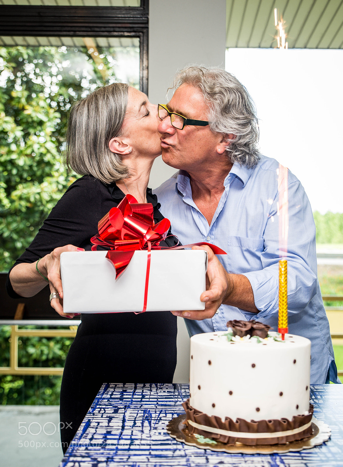 Nikon D610 sample photo. Senior couple birthday photography