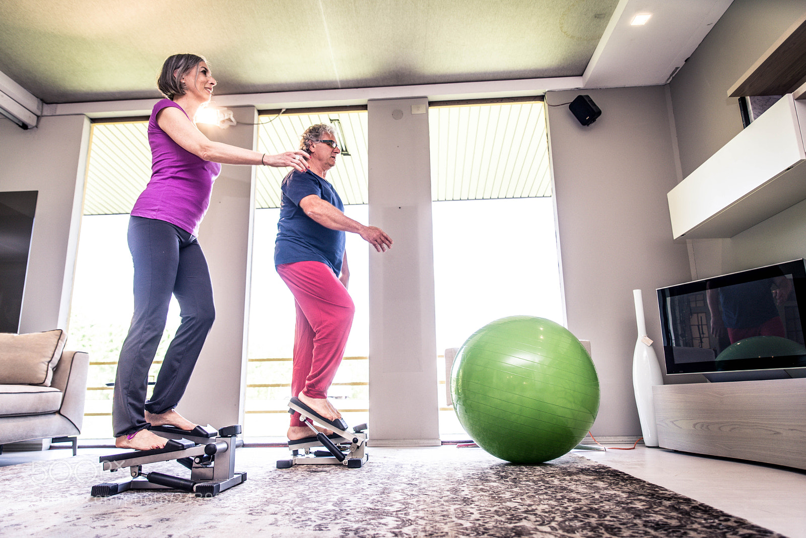 Nikon D610 sample photo. Active elderly couple training photography