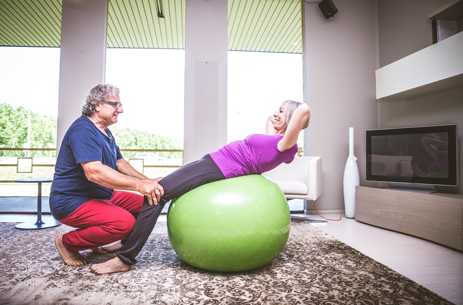 Nikon D610 sample photo. Active elderly couple training photography