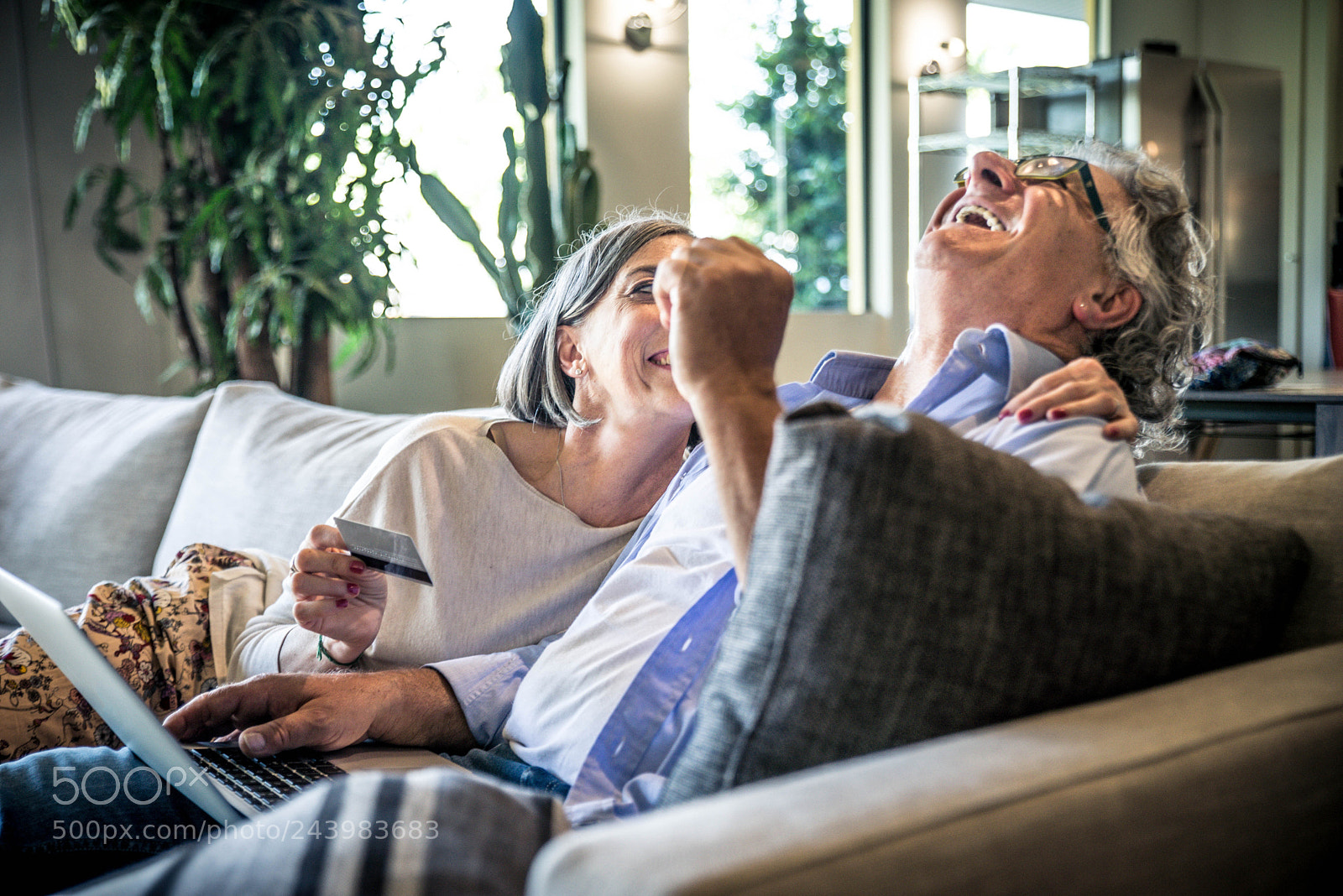 Nikon D610 sample photo. Senior couple shopping online photography
