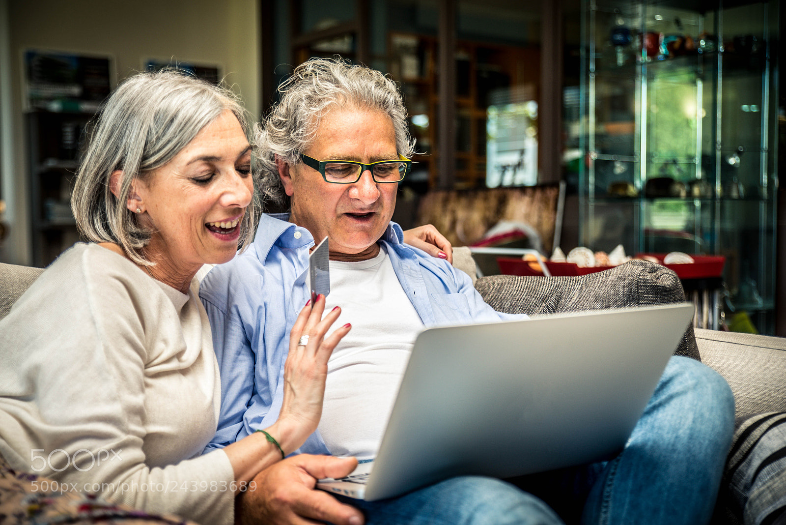 Nikon D610 sample photo. Senior couple shopping online photography