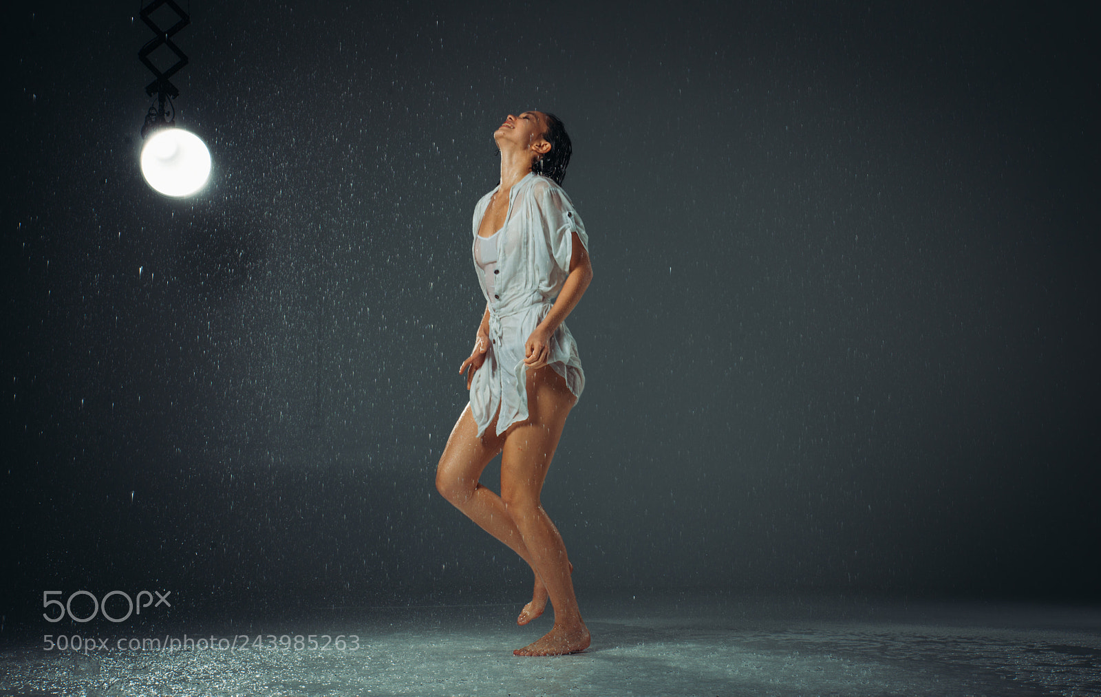 Nikon D610 sample photo. Woman under the rain photography
