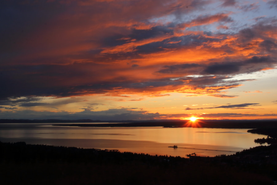 Canon EF-S 24mm F2.8 STM sample photo. Sunset at lake siljan (sweden) photography