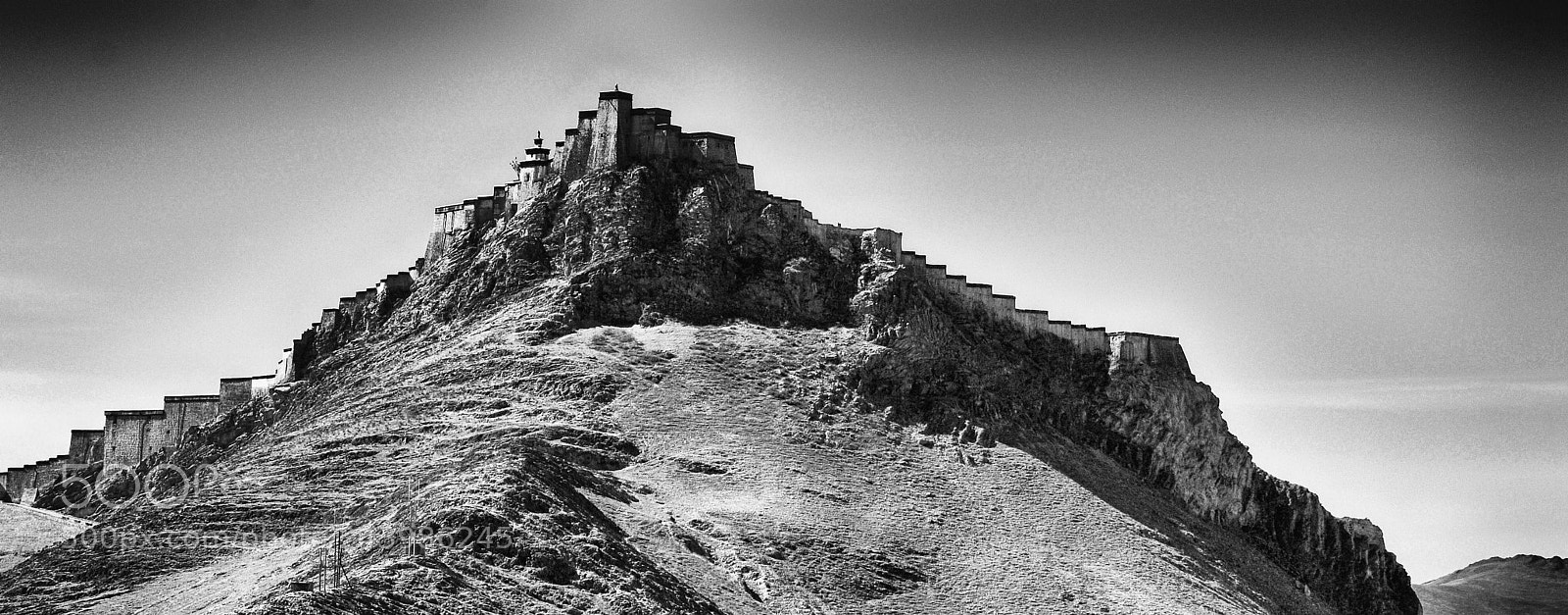 Nikon D200 sample photo. Tibet dzong de gyantse photography