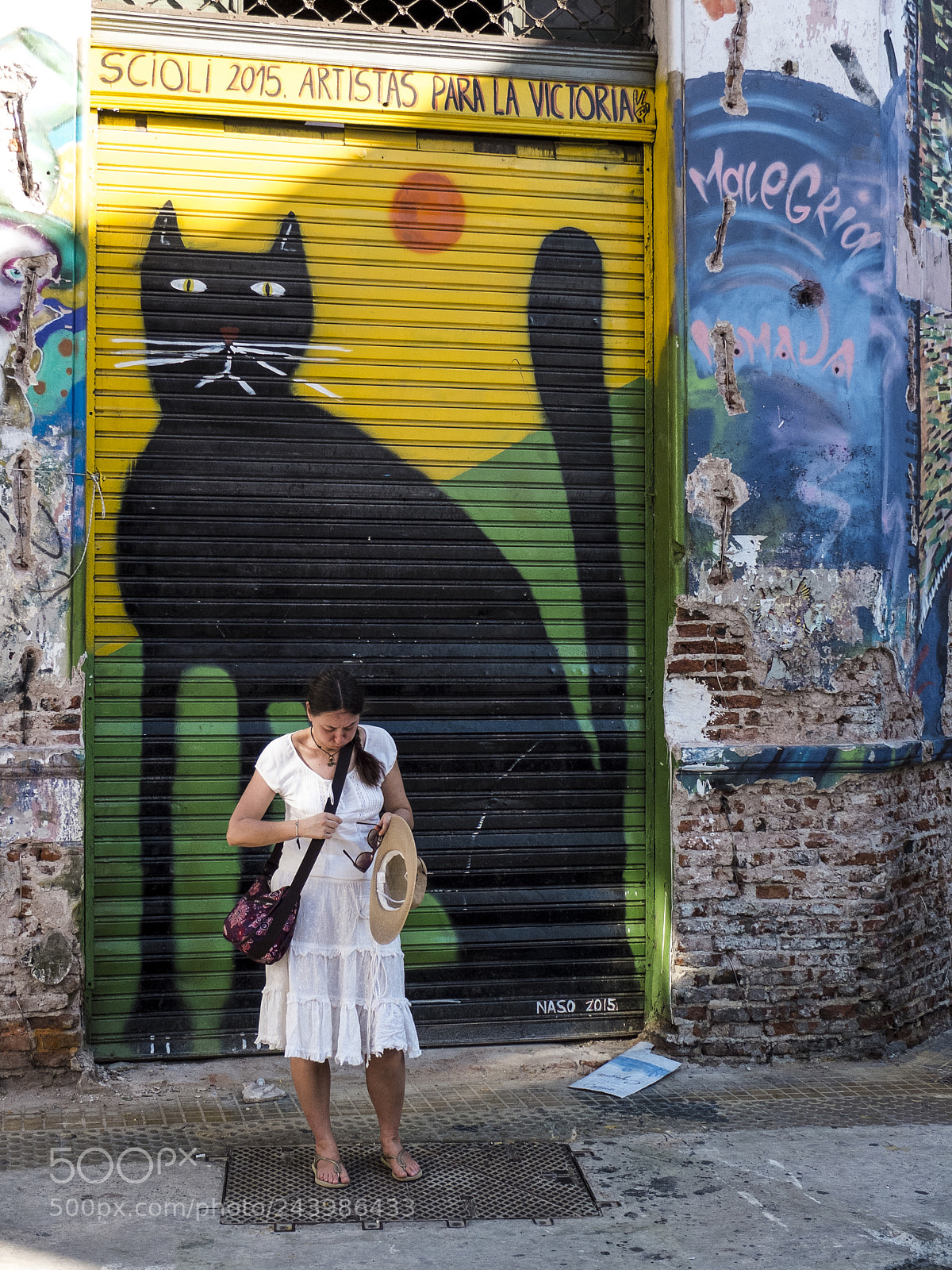 Fujifilm X10 sample photo. Frau_vor_katze photography
