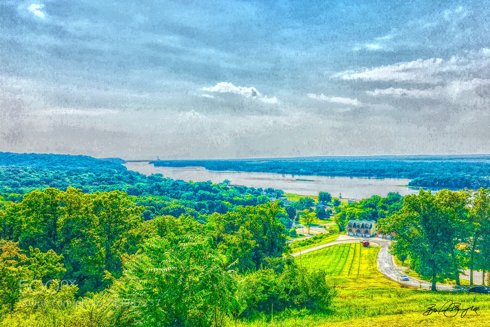 Apple iPhone 6s sample photo. Mississippi from the winery photography
