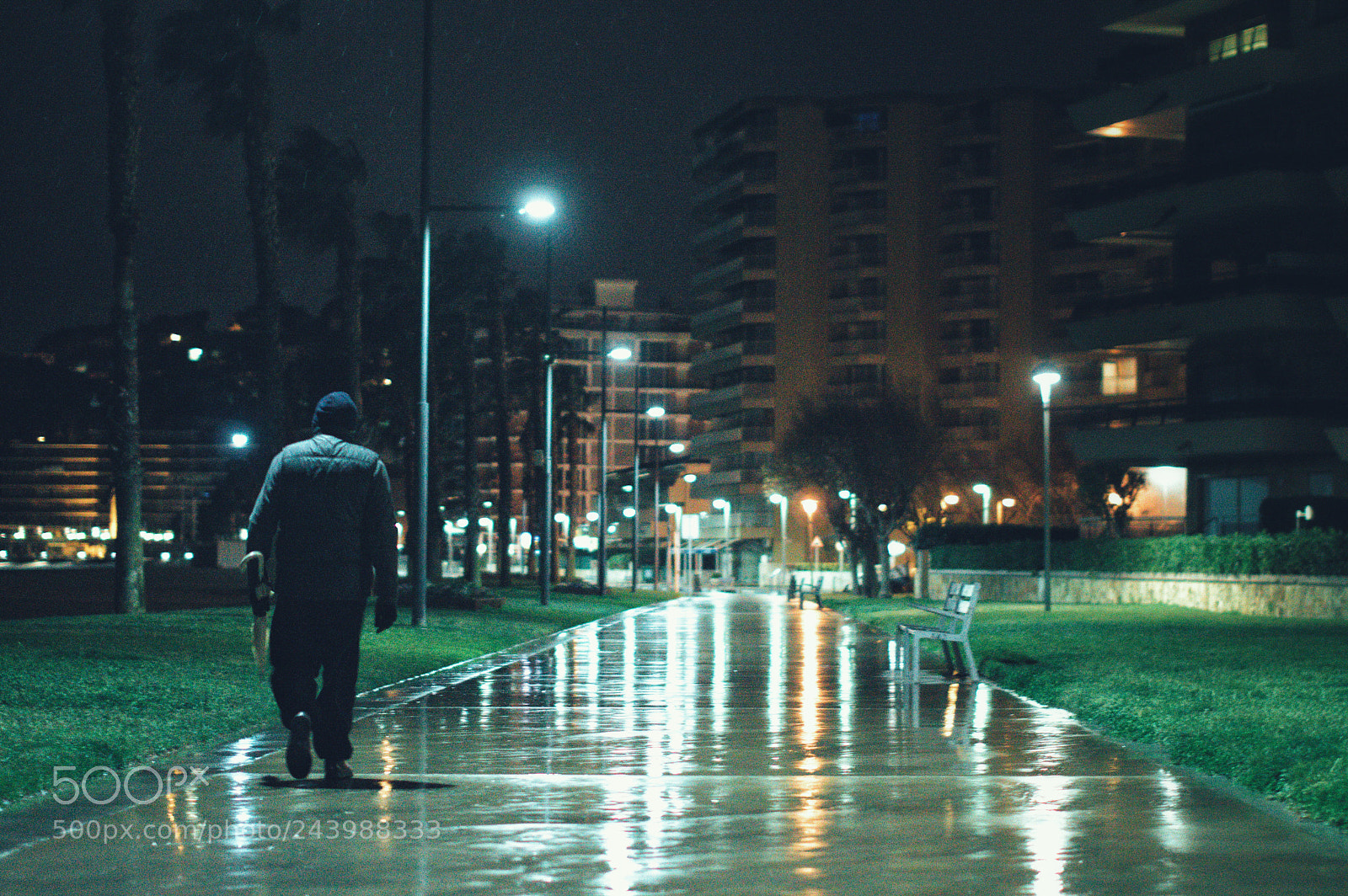 Nikon D3200 sample photo. Walking through the rain photography