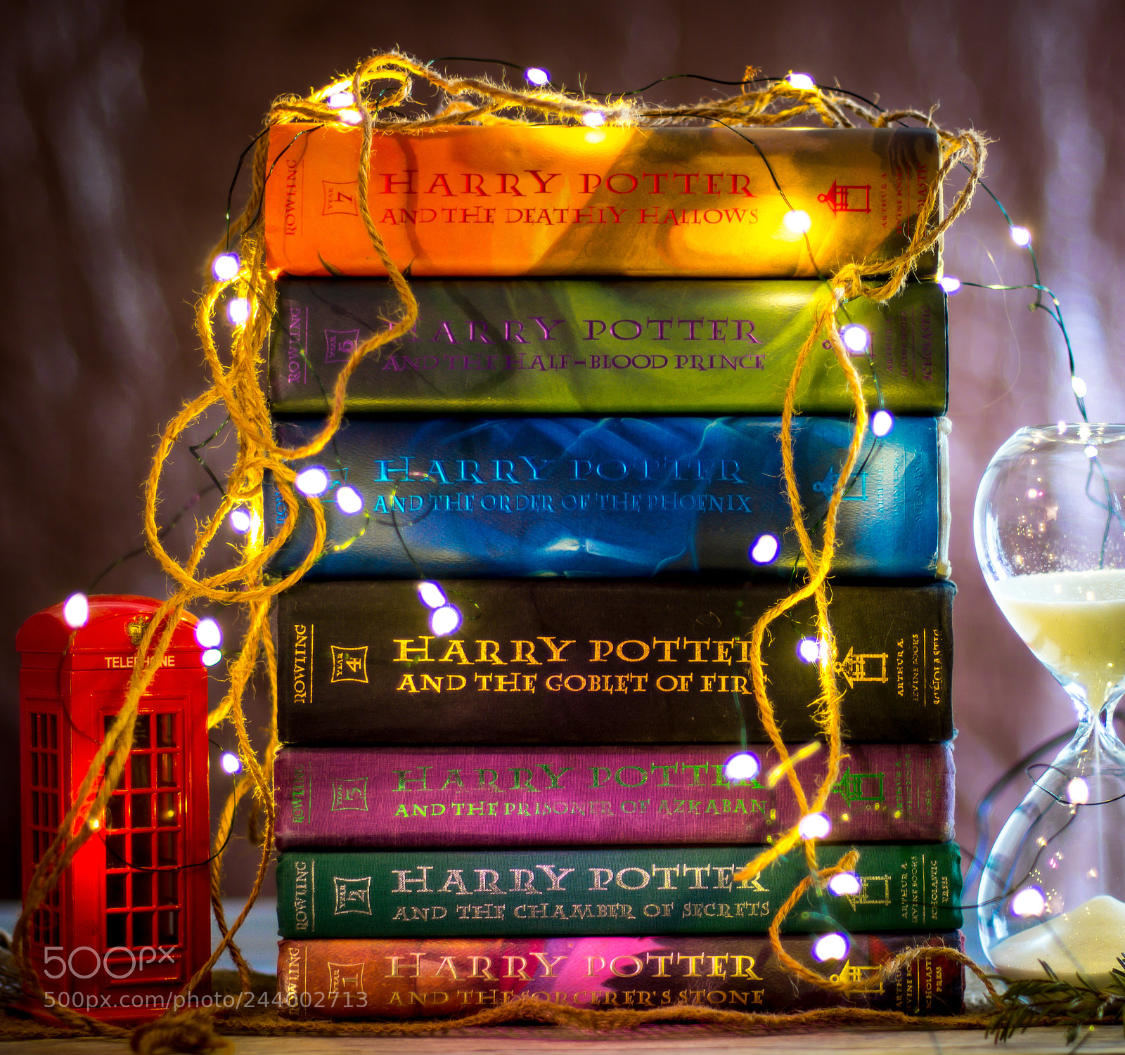 Nikon D7200 sample photo. Harry potter book set photography