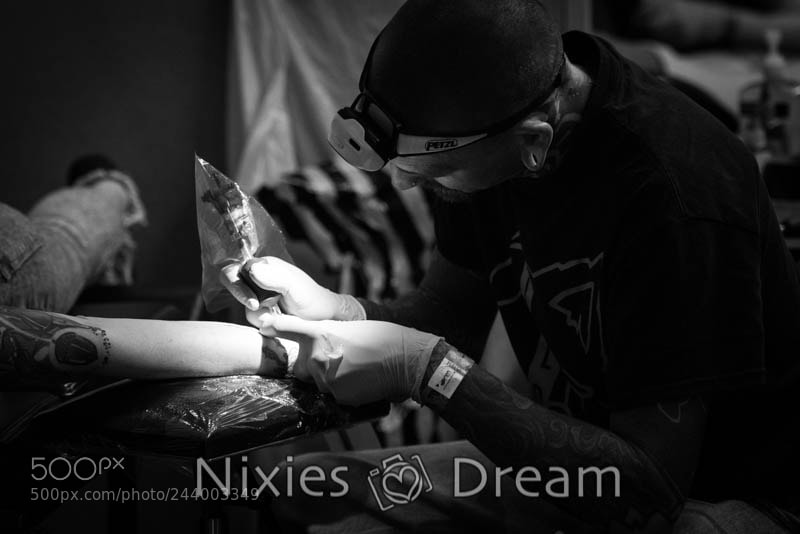 Nikon D810 sample photo. International tattoo convention photography