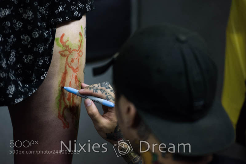 Nikon D810 sample photo. International tattoo convention photography