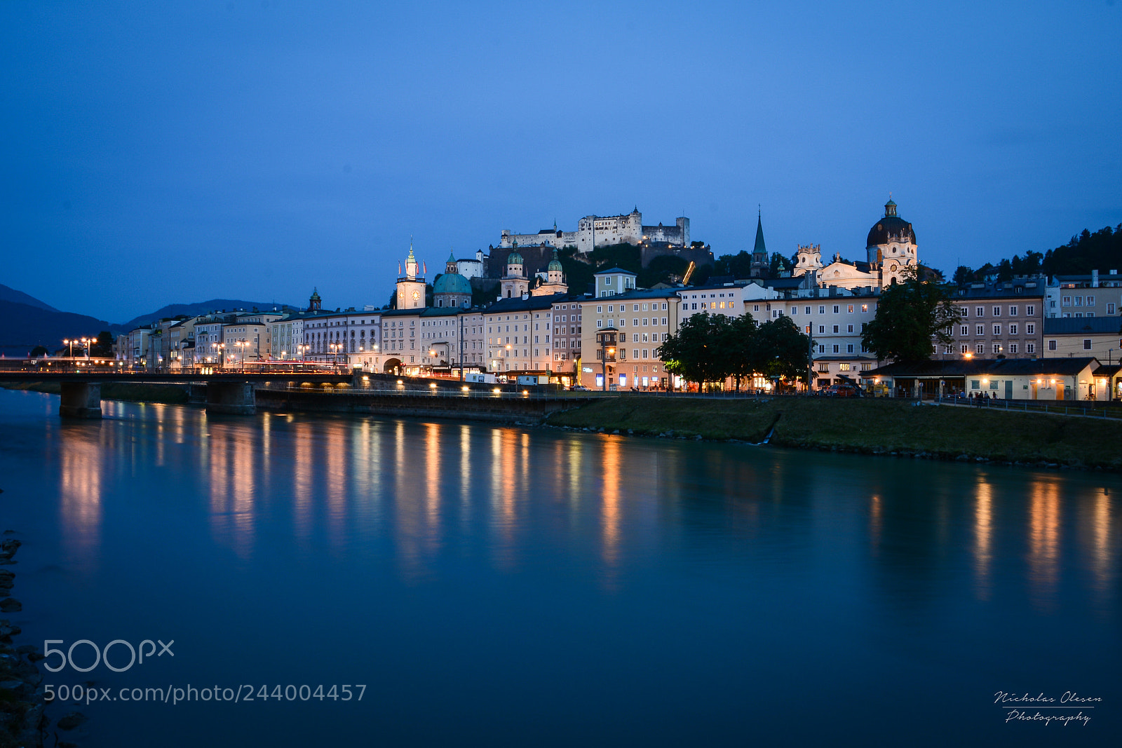 Nikon D7100 sample photo. Austria | salzburg blue hour photography