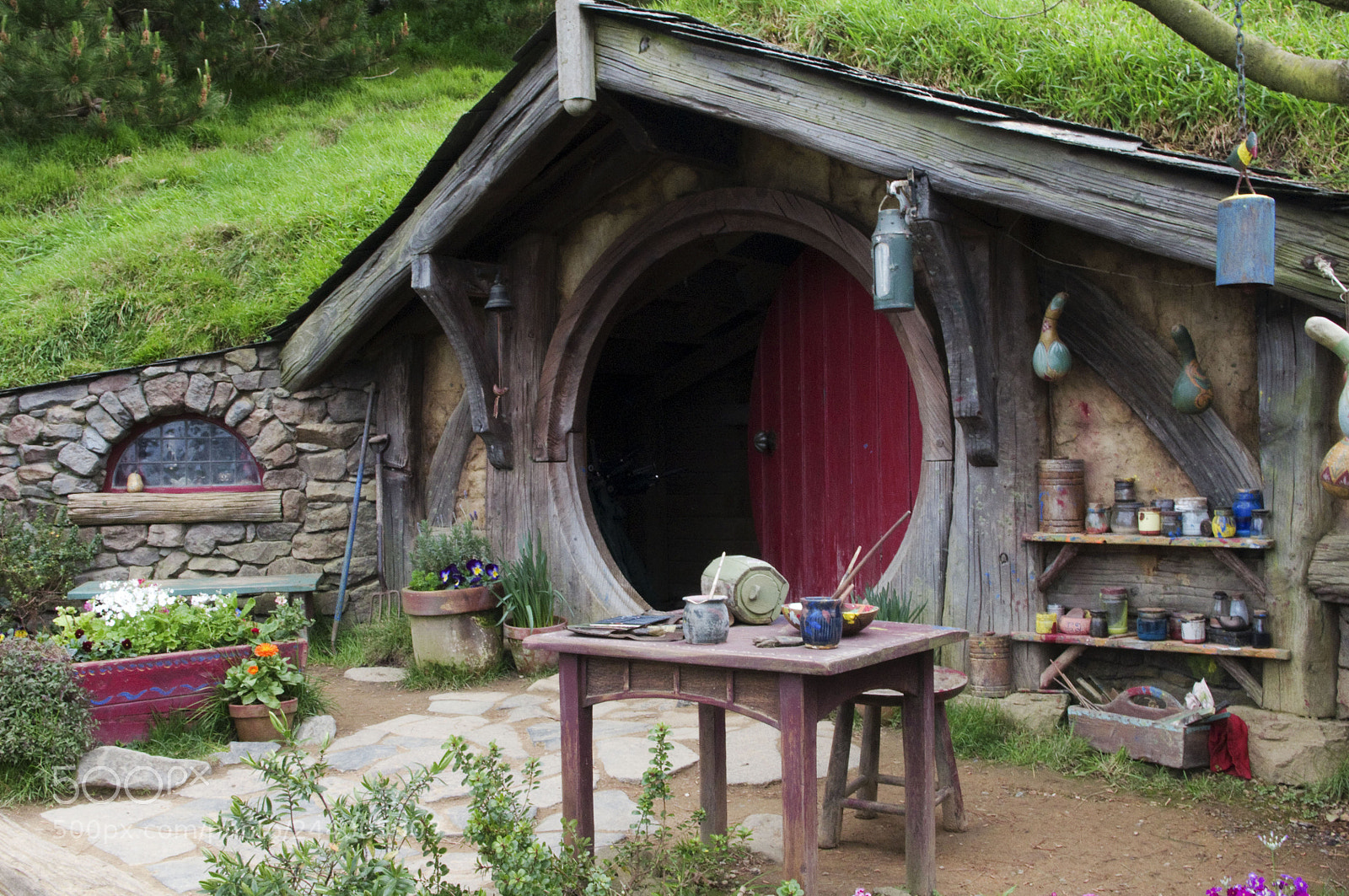 Pentax K-r sample photo. Hobbiton movie set photography