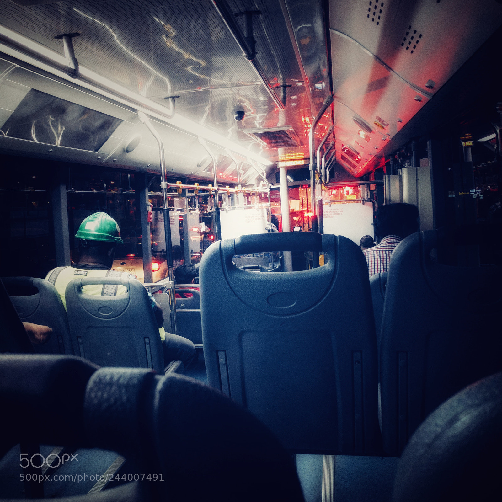 Google Pixel sample photo. A bus travel in photography
