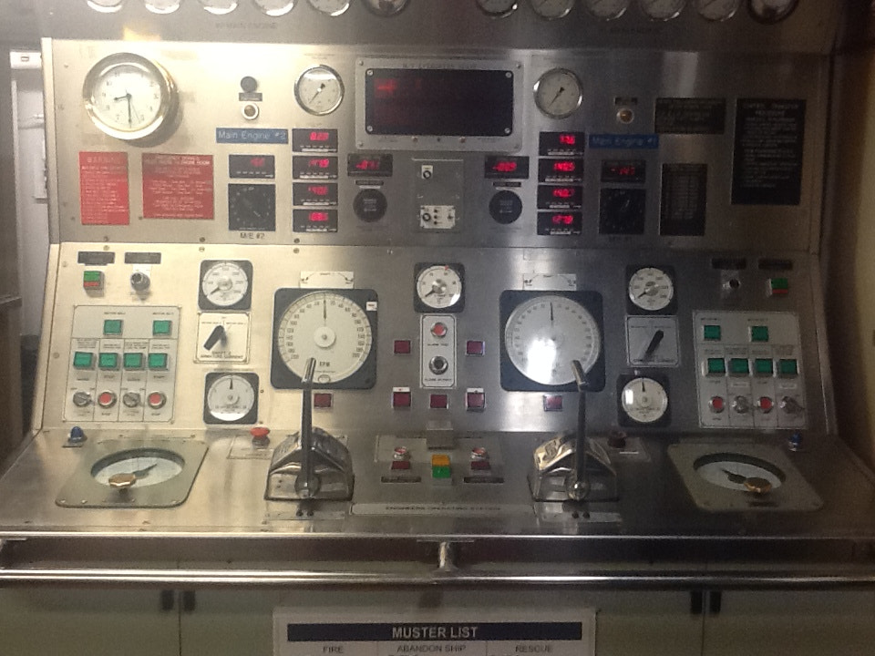 Apple iPad 2 sample photo. Ferry control room photography