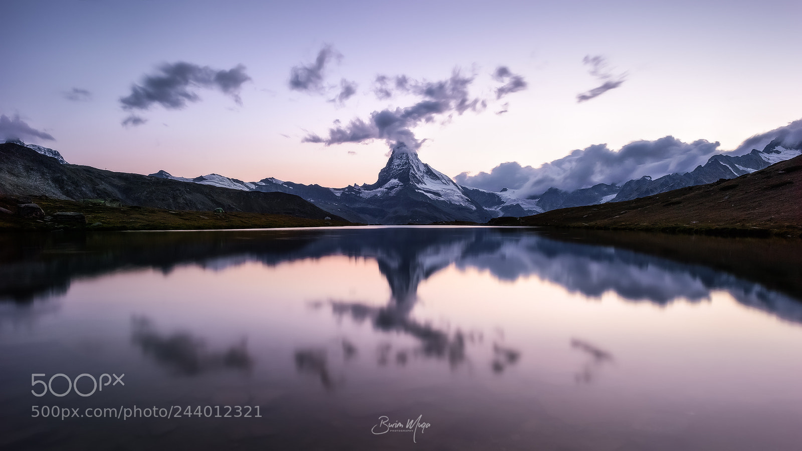 Nikon Df sample photo. Blue hour at matterhorn photography