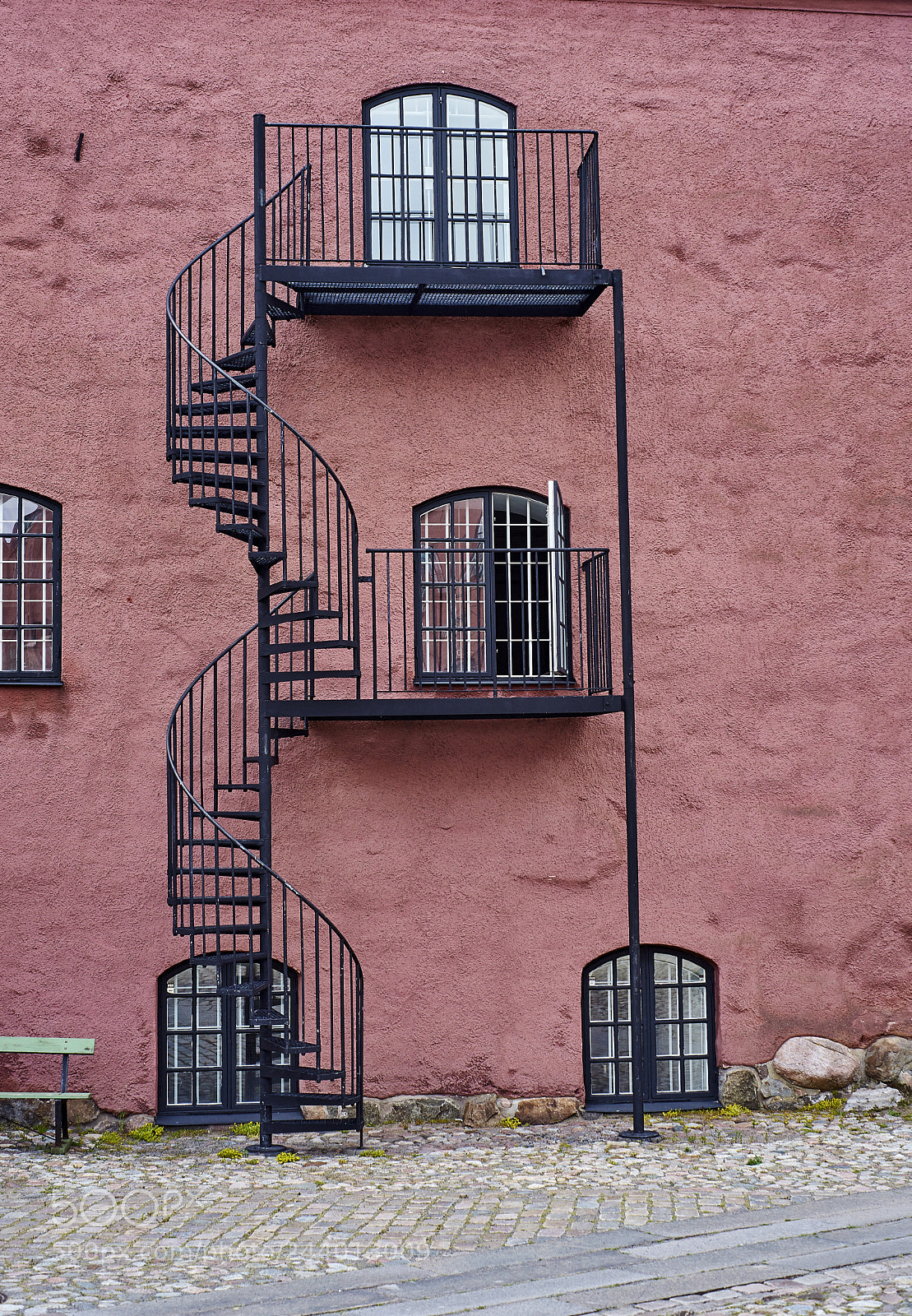 Sony Alpha DSLR-A850 sample photo. Fire escape photography