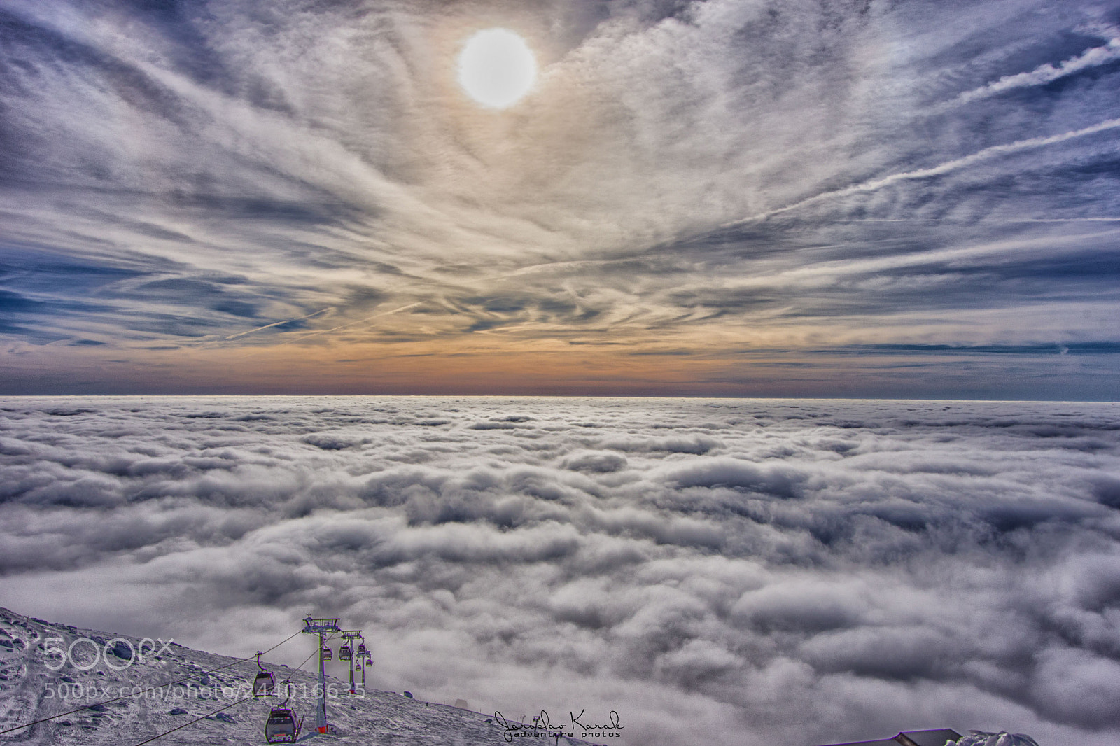 Pentax K-70 sample photo. Fog sea photography